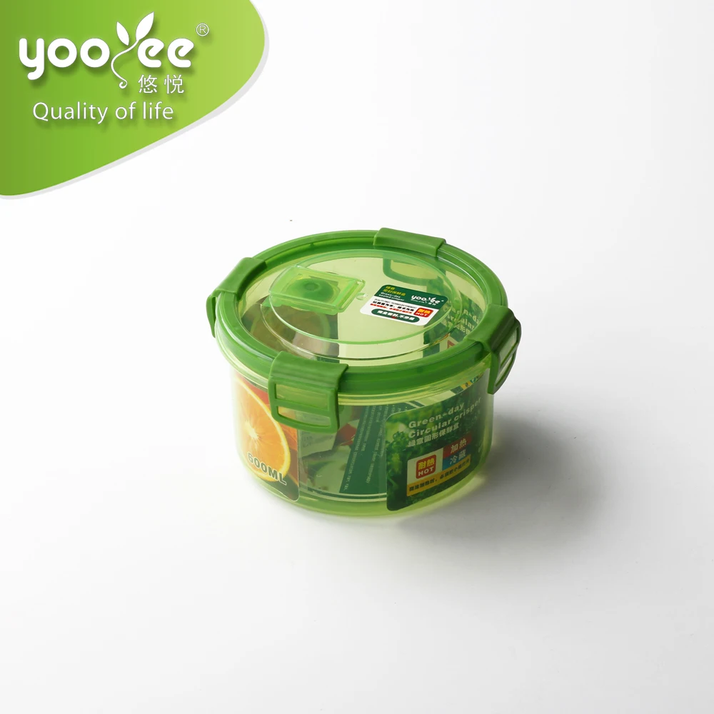 Airtight Microwavable Safe Small Round Plastic Food Storage Containers with Lids Wholesale