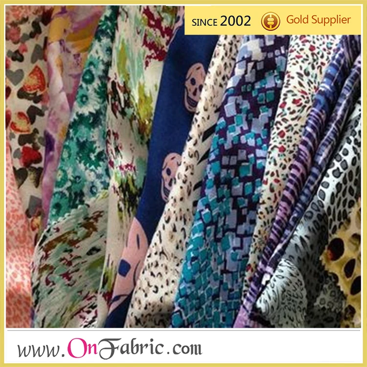55/56' 100% Rayon Voile Print Woven Fabric, Wholesale Dress Fabric