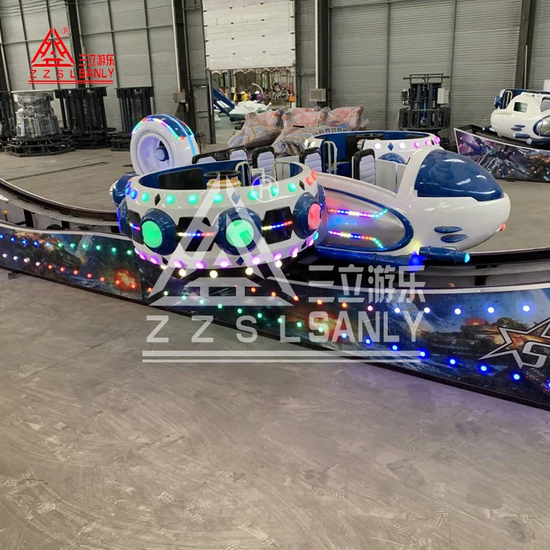 Amusement Attraction  Era Spin Car Double Wave UFO Flying Car Trailer Mounted Crazy Flying Car Ride For Sale