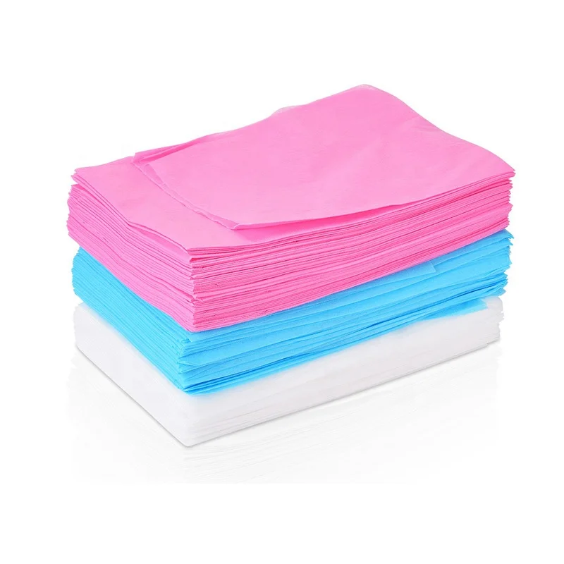 Wholesale Medical High Quality Non Woven Fabric Bed Sheets 10Pcs Beauty Massage Spa Tattoos Embroidered Disposable Bed Sheets