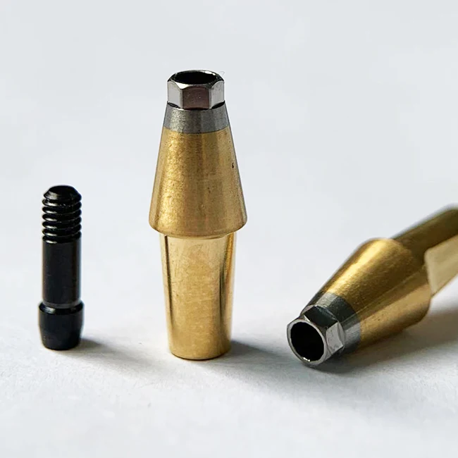 osstem implants abutment dental implants titanium straight transfer abutment for osstem hiossen with screws