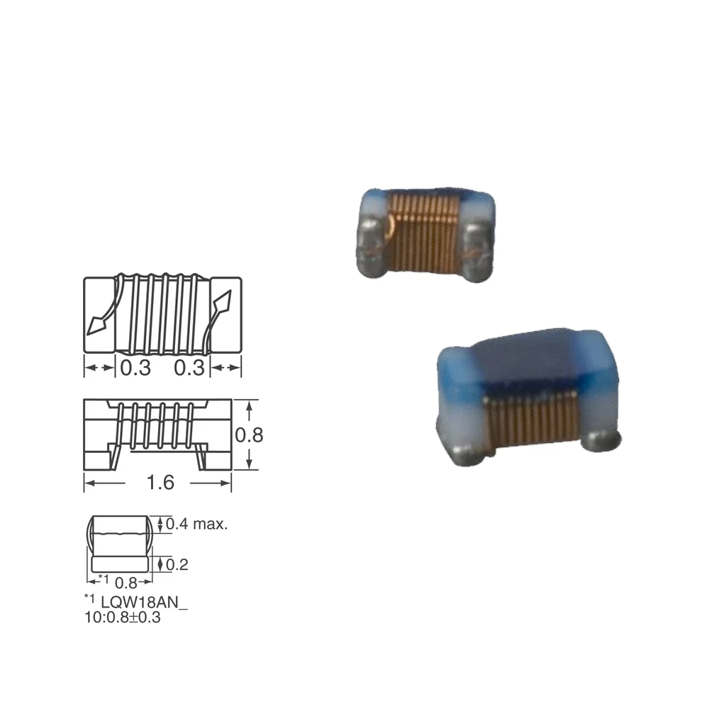 Фиксированный IND 4.3NH 850MA 59 MOHM неэкранированный проволочный индуктор 0603 LQW18AN4N3C00D в наличии