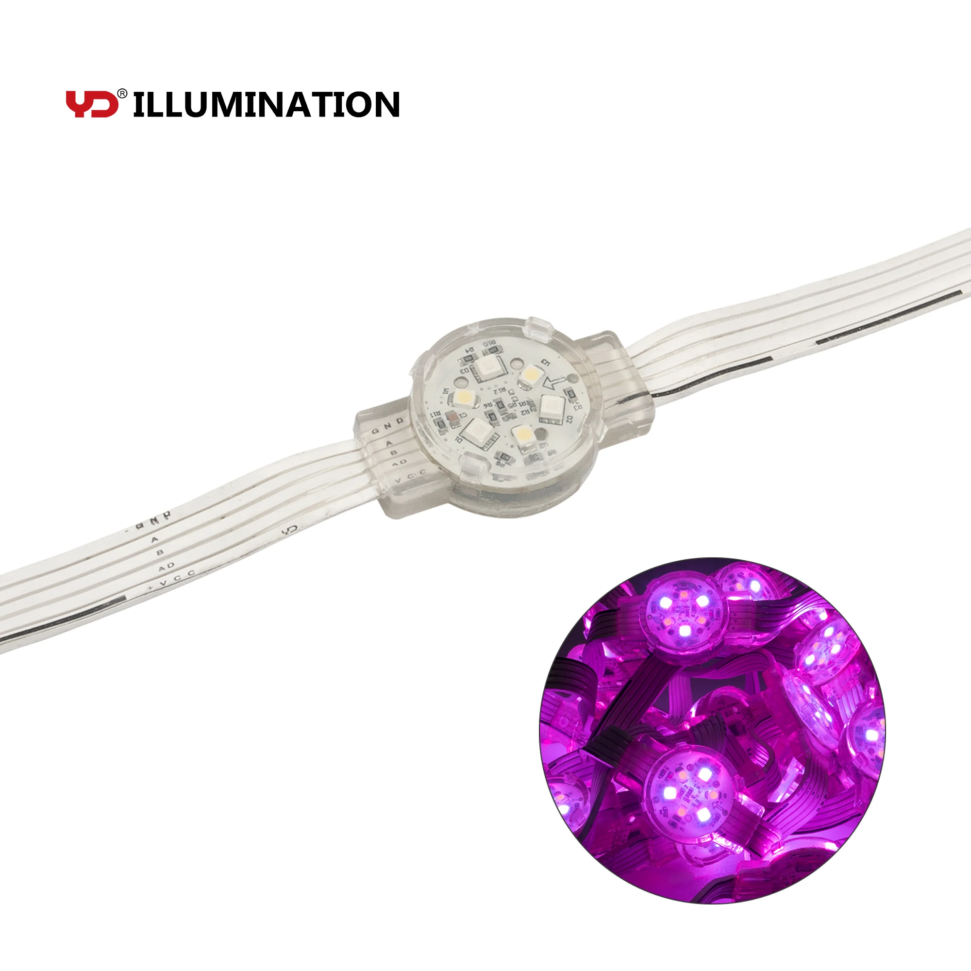 dc12v led pixel dmx rgb led point for led bridge lighting decoration