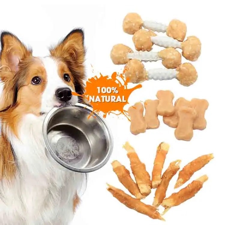 Healthy Dog Treats Twist Chicken Wrapped Rawhide Sticks Promotes Dental Health Chicken Wings For Puppy And Small Dogs