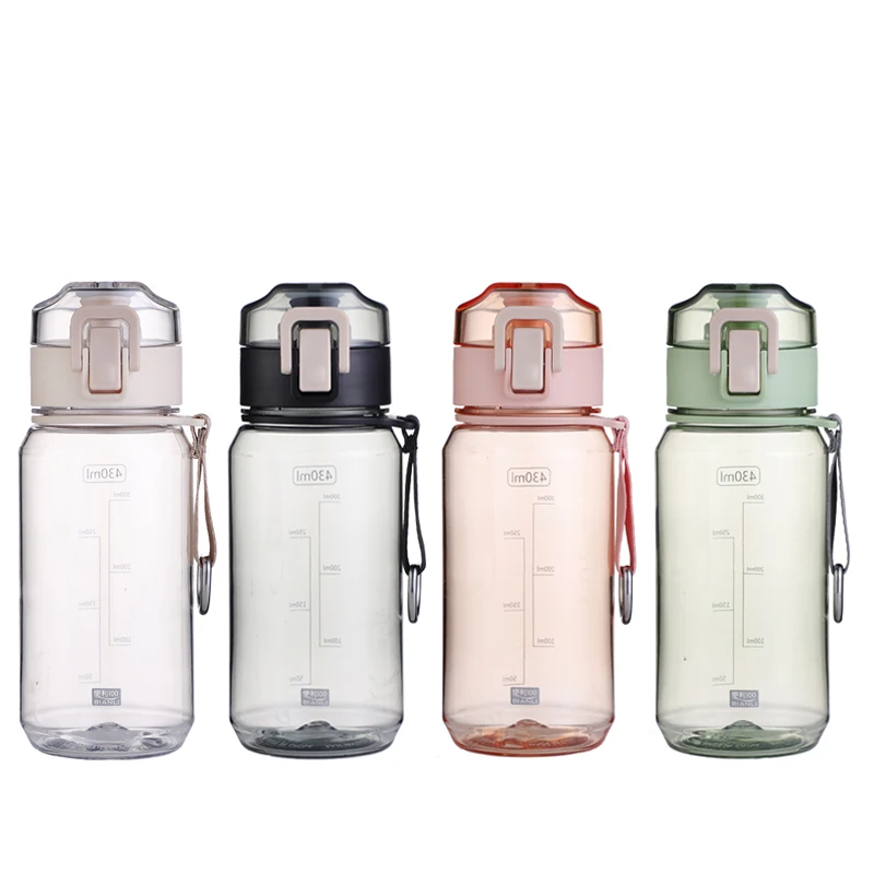 New Product 15oz Outdoor Sport Bottles Custom Logo Bpa Free Plastic Water Bottle Portable Drink Bottle