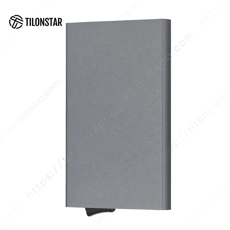 TILONSTAR TVC100A роскошный продвинутый Антивор RFID Алюминиевый Чехол минималистичный держатель для кредитных карт подарков оптом