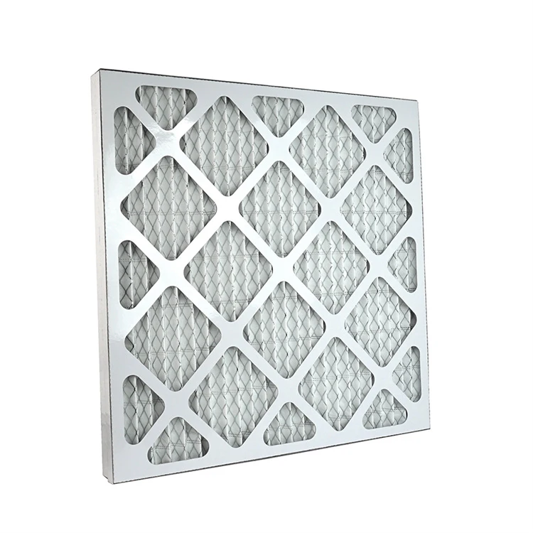 High Quality Merv 8 Merv 11 Merv 13 Pleated Cardboard Frame Ac Furnace Air Filter