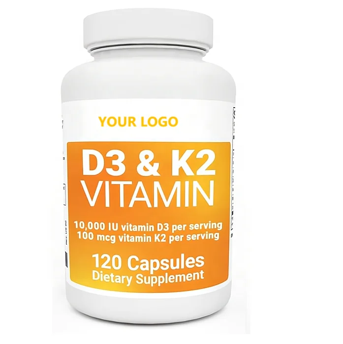 Vitamin D3 K2 Softgel Capsules Tablets Food Supplement