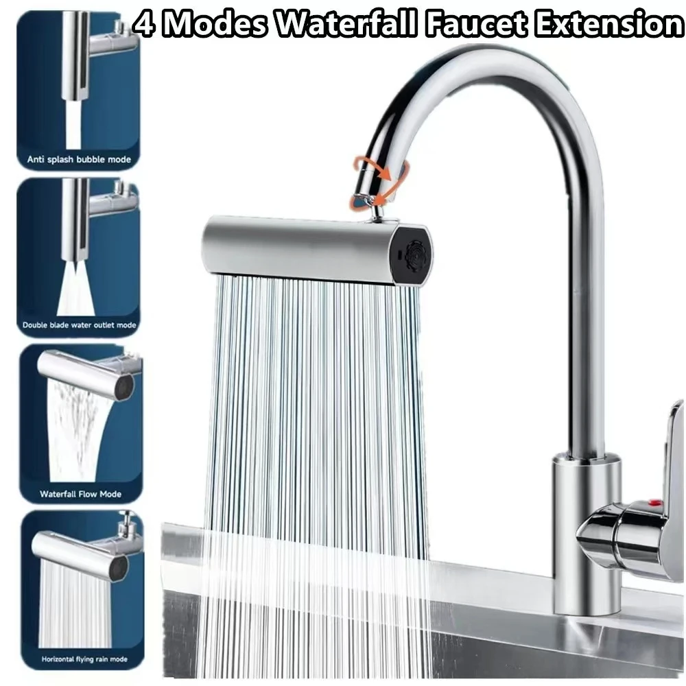 Universal Kitchen Faucet Accessories Splash Guard Water Drop Rotary Foamer Pressurization Extension Nozzle Universal Connector