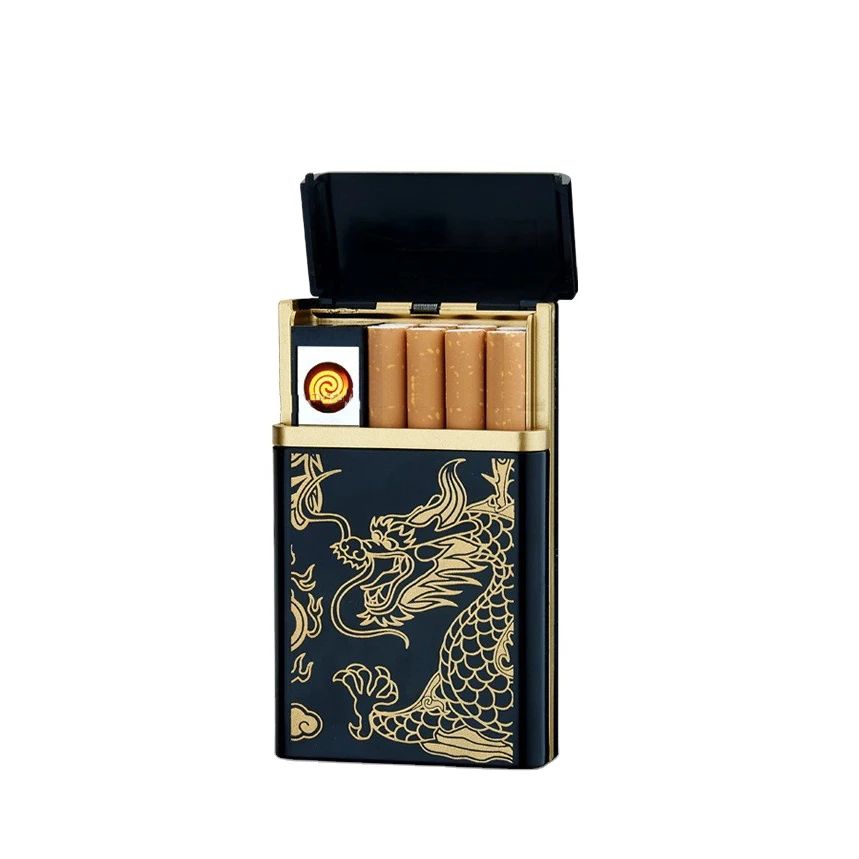 Cheaper Heating Coil Rechargeable USB Cigarette Case Lighter Box on