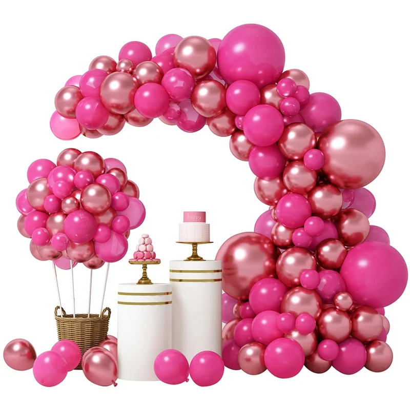 Party Balloons Garland Kit Balloon Arch Latex Balloons Set for Baby Shower Happy Birthday Party Decoration