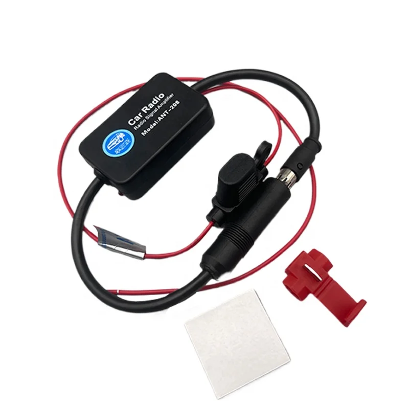 Wholesale automobile parts ANT-208 12V universal car radio antenna signal FM booster amplifier