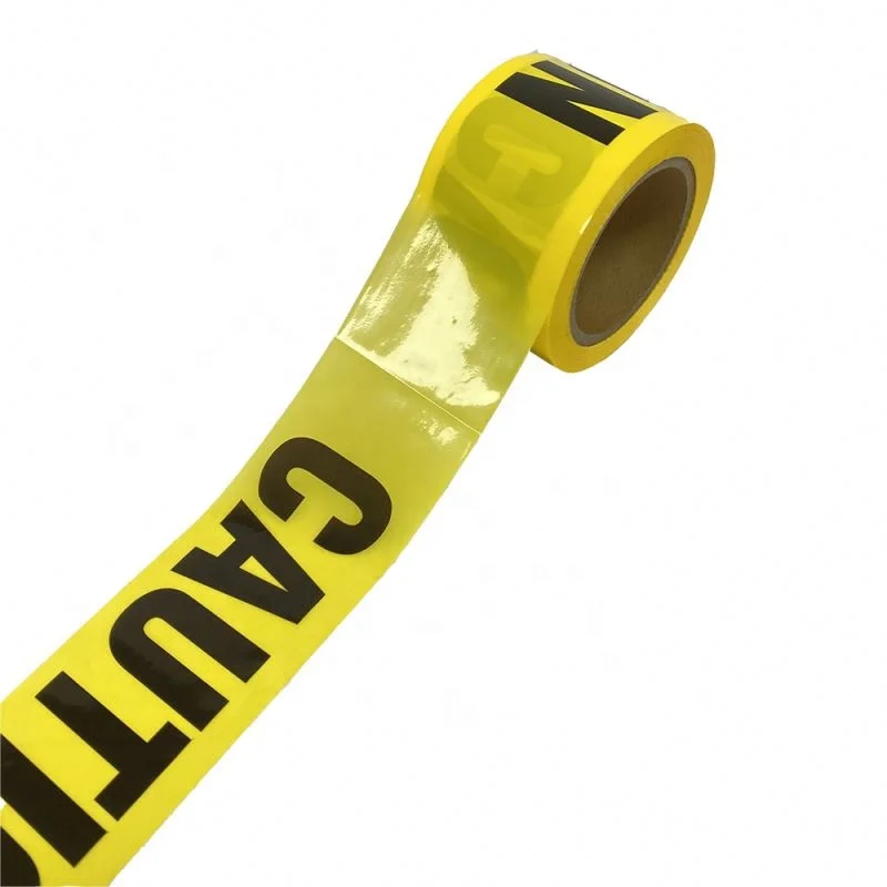 Custom Printing Logo Colorful Fiber-optic-cable-warning-tape Multistyle Danger Caution Carton With Warning Tape
