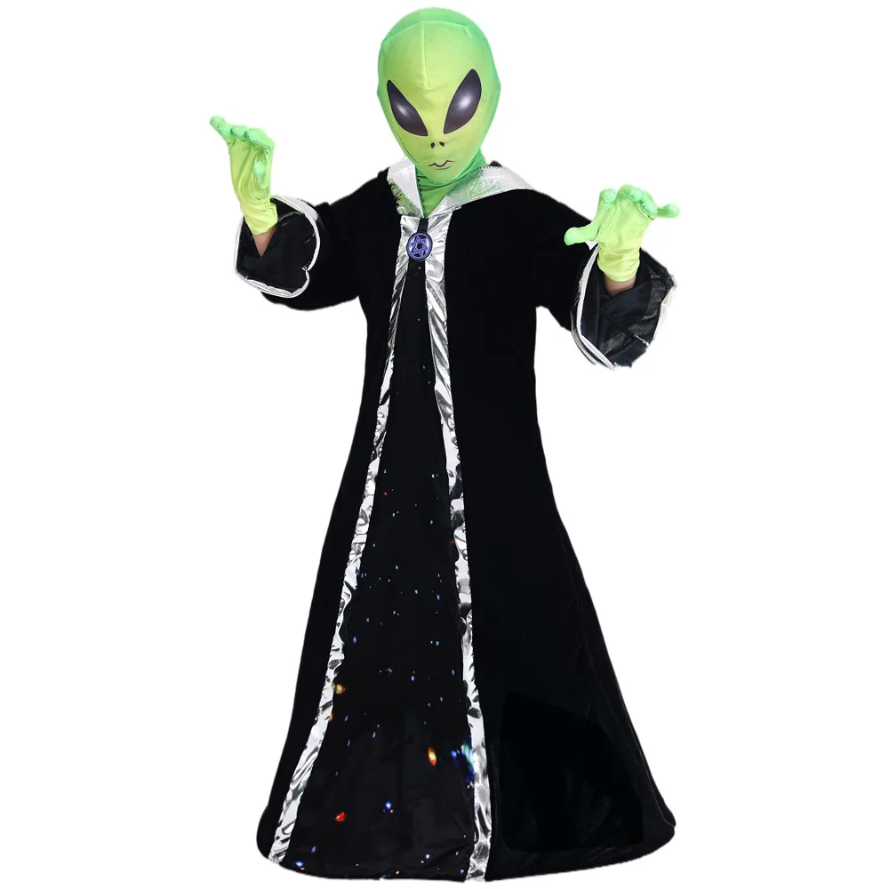 XR Scary Alien predator costume cosplay scary Halloween mischief party cosplay costume for kids