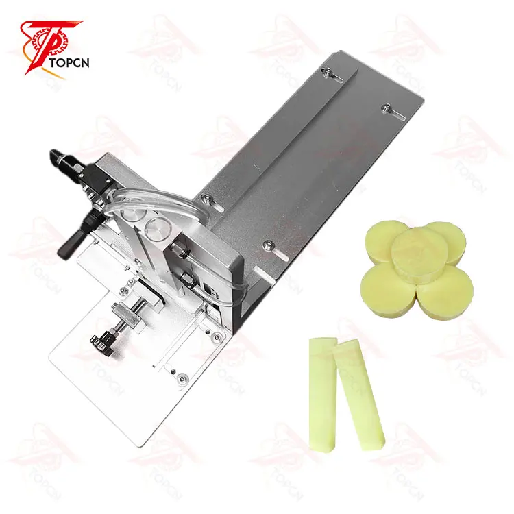 High Quality Stainless Steel Pneumatic Strip Soap Cutter Round Square Slices Desktop Bar Soap Cutting Machine