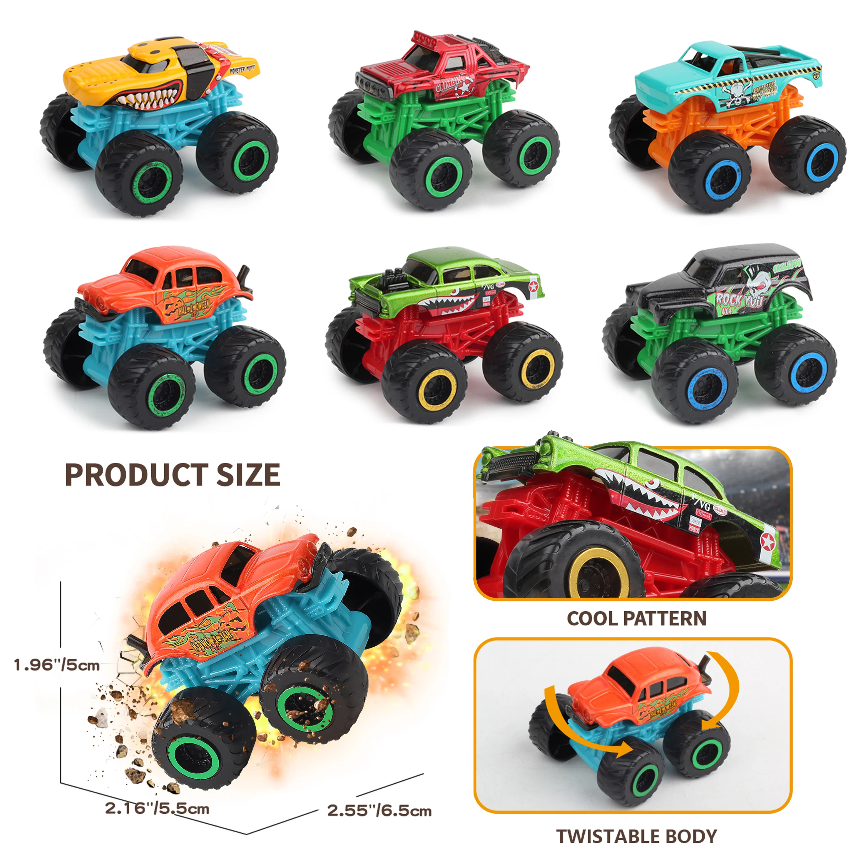 Sunq Factory Cheap Transport Carrier Car Toy Includes 3Pcs Alloy Off Road Vehicle Monster Truck For Kids
