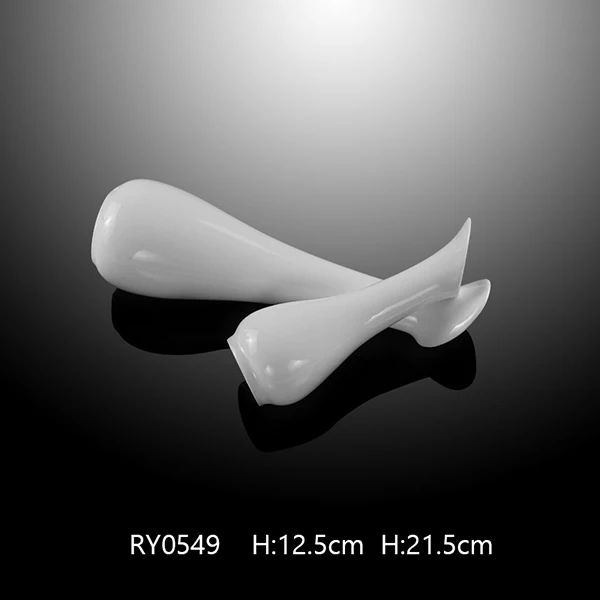 Promotion Vase White Porcelain Morning Glory Vase Tall 15Cm White Porcelain Vase
