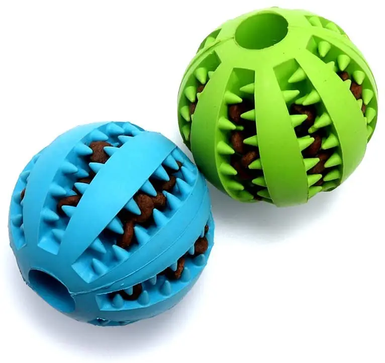 Hot Sale Safe Non-Toxic Mint Scent Cleaning Teeth Chew Treat Food Latex Pet Dog Ball Toy