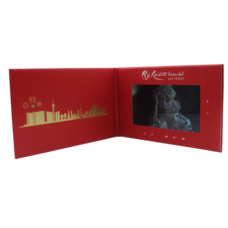 video book lcd video brochure 10 inch video brochure module for real estate slim marketing advertising