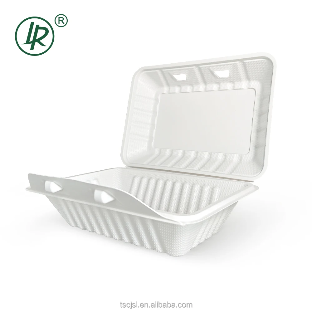 LR EP-28S 22oz Microwave Safe Disposable plastic lunch container 625ml hinged clamshell togo food container with brand
