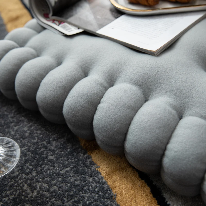 new design soft cute thick  biscuits cookie shaped seat cushion for kid child