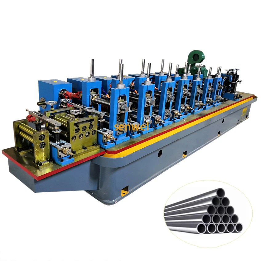 SENWEL Square steel pipe roll forming machine used Automatic ERW pipe mill line machine to make square tube