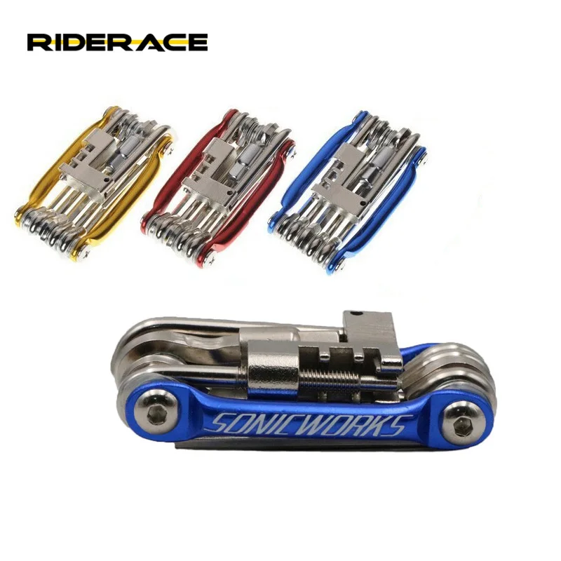 11 в 1 Многофункциональный набор инструментов для ремонта велосипеда портативный стальной ключ, дюймовый стандарт MTB дорожный велосипед Pro поддерживать Ferramenta простых инструментов для езды на велосипеде