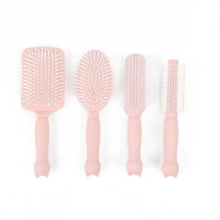 Wholesale Design Pattern OEM  Air Cushion  Pink Professional Massage Hair Brush Comb