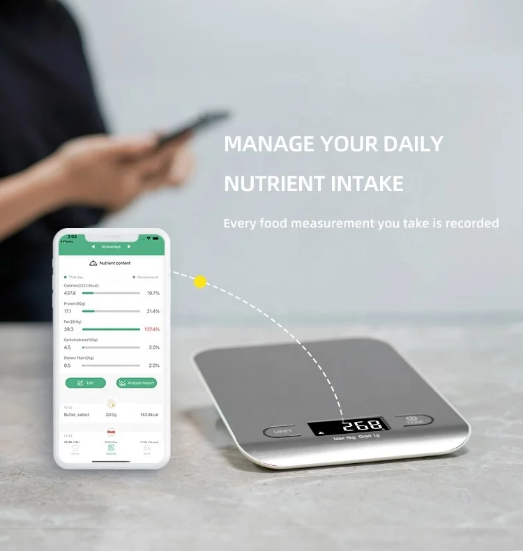 Коммерческие цифровые кухонные весы из нержавеющей стали Smart Small Food Electronic