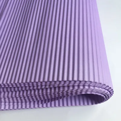 Custom flower packaging wrapping paper plain corrugated paper sheet