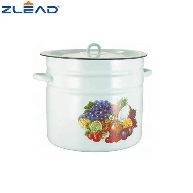 Zhili Custom Enamel 502D Stock Pot Enamel Bucket Enamel Pails