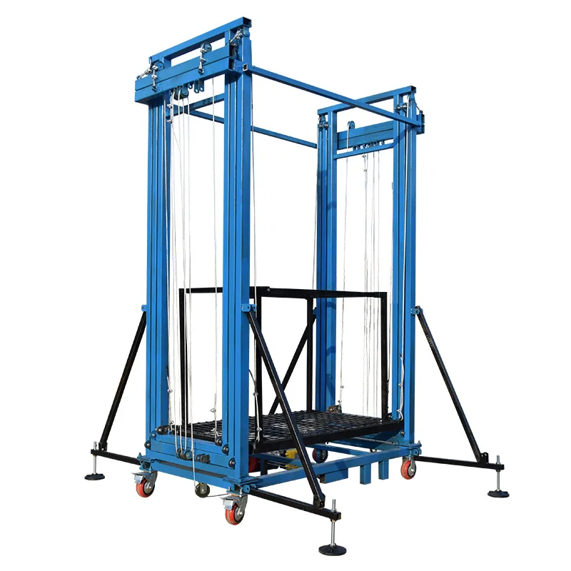 Building Construction Customized Electric Lifting Scaffolding System Galvanized Aluminum with Remote Control