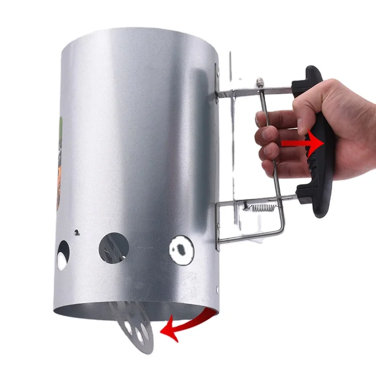 Высококачественный уличный гриль для барбекю, инструмент для барбекю, древесный уголь, уголь, дымовой стартер