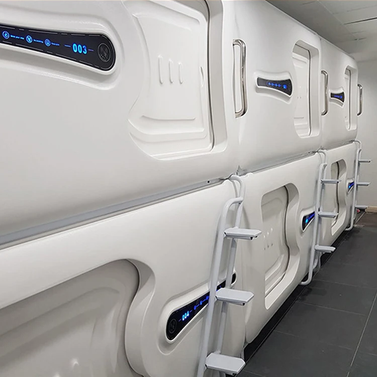 high quality capsule bed bunk bed sleep pod double bed capsule hotel