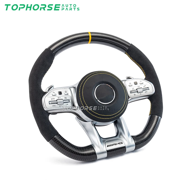 all series ben-z steering wheel  carbon fiber  amg style steering wheel w463 w222 w205 w212 w213
