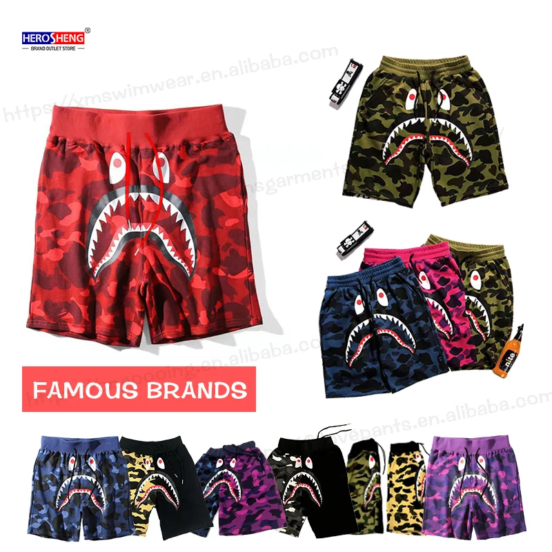 Шорты мужские камуфляжные с принтом в стиле аниме, дизайнерская одежда, лето 2021