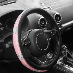 D shape Full Diamond Steering Wheel Cover