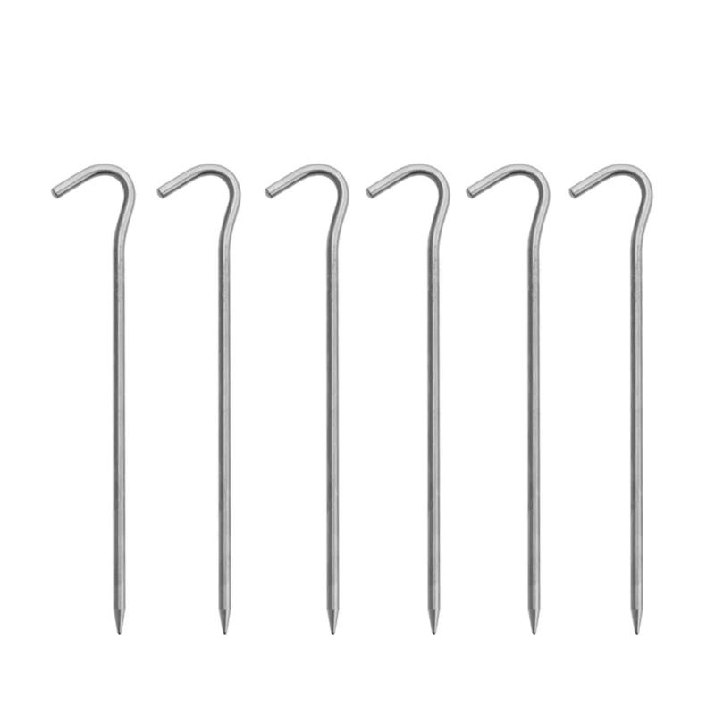 TiTo Camping & Hiking Gear Titanium Tent Elbow Nails Peg 5.0*170mm for Outdoor Backpacks