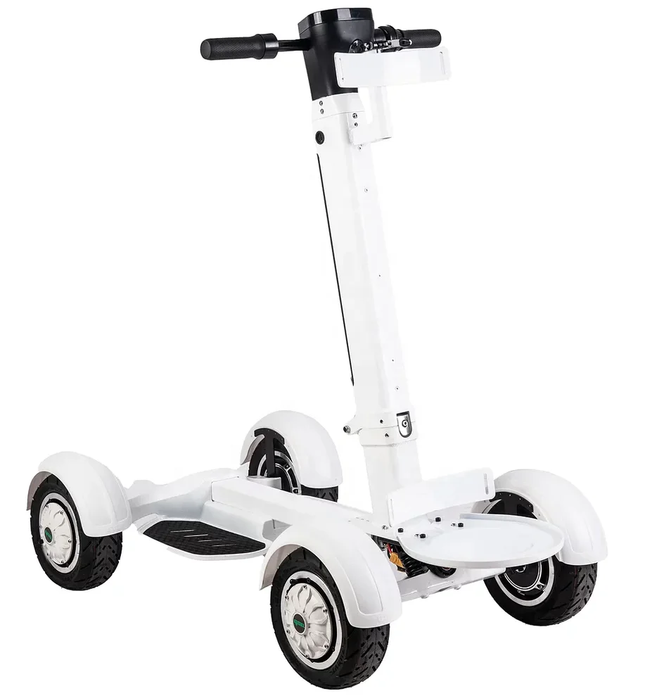 us/eu warehouse Adult 2000W 10 Inch Four Fat Tyre Tire Foldable 4 Wheel Electric Golf Cart Scooter 48v10ah 20ah lithium battery