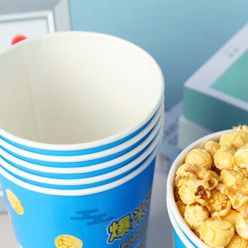 170oz popcorn bucket with pet food grade plastic disposable paper box paper bucket