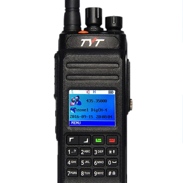 IP67 Water proof GPS TYT MD-398 Digital DMR mobile radio dual band UHF/VHF,Talkie Walkie 50km