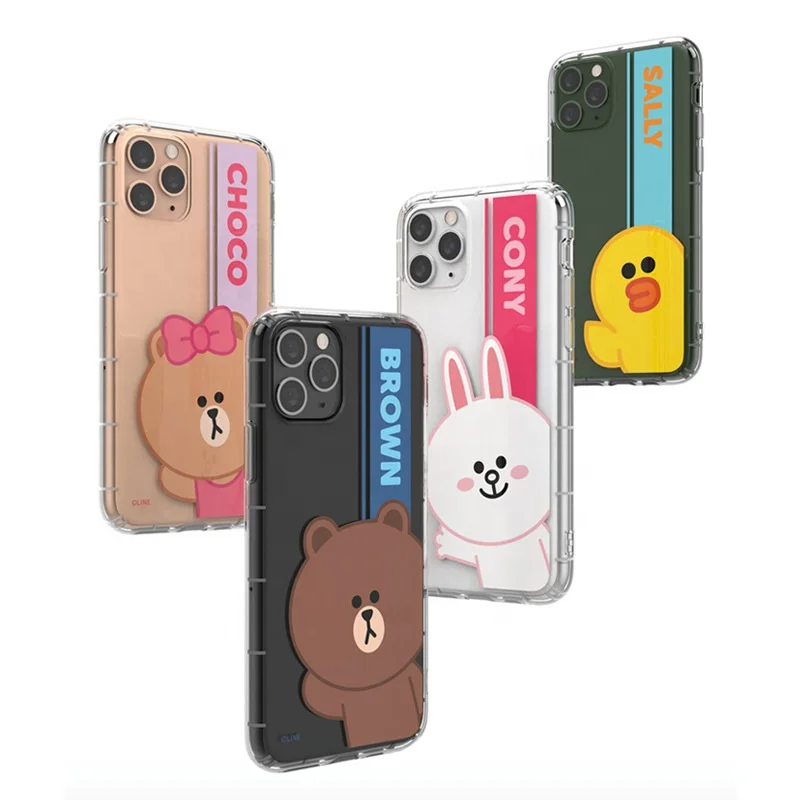 Greeting Card Cartoon Phone Cover Air Cushion TPU Phone Case Slim Case Line Friends