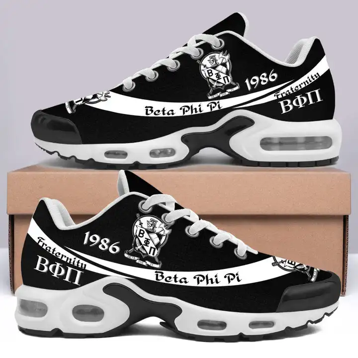 Top Quality Leather Low Top Men SkateBoard Beta Phi Pi Cushion Sports Shoes Custom Men Sneakers Print On Demand Shoes For Unisex