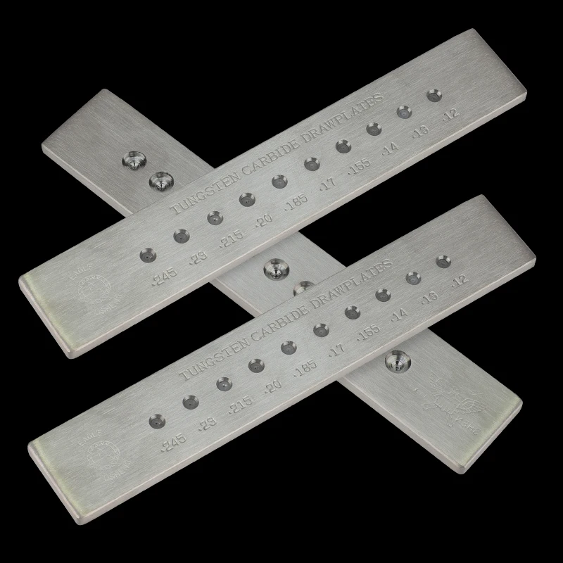 Gold Draw Plate jewelry Making Tools 0.12- 0.245mm 10 holes Tungsten Carbide Wire Drawplate
