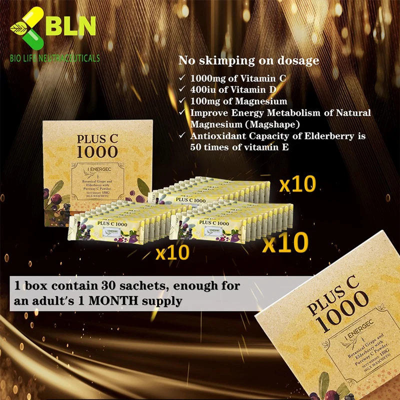 High Quality Plus C 1000 Features with Immune Support Supplement Regulate Metabolism and Maintain Normal Body Functions