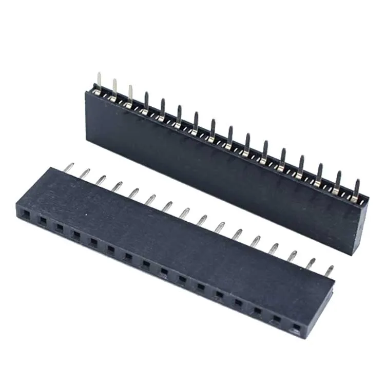 Фабричная поставка PCB 2,54 мм Мужской Женский Заголовок 40 способ H8.5 Однорядный прямой тип припоя u 2,54 шаг наружный коллектор