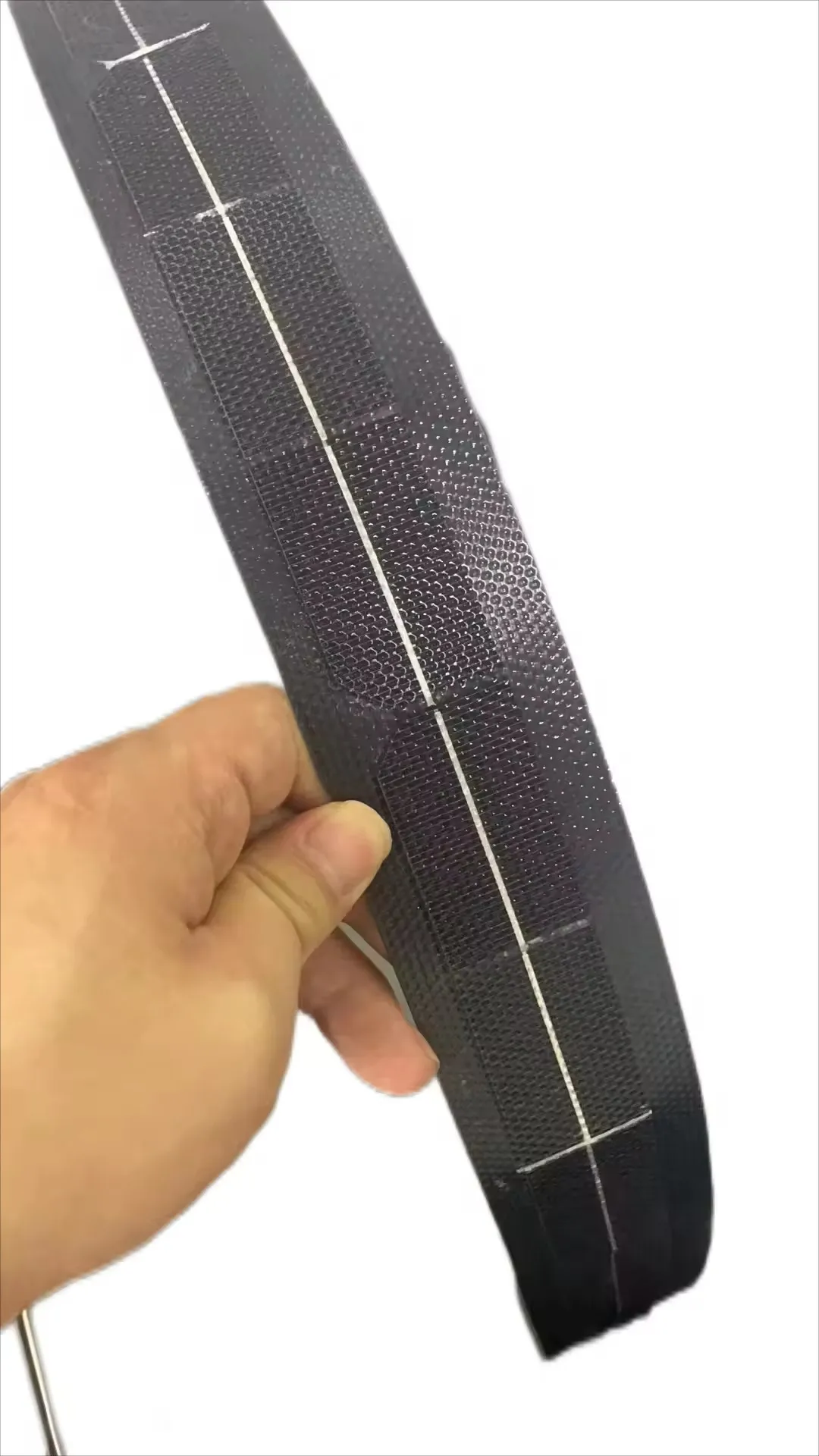 Полная черная узкая полоска тонкая ETFE 12 Вт 18 В Гибкая полугибкая моно солнечная панель 1950*50*2 мм для оконной глухой беседки