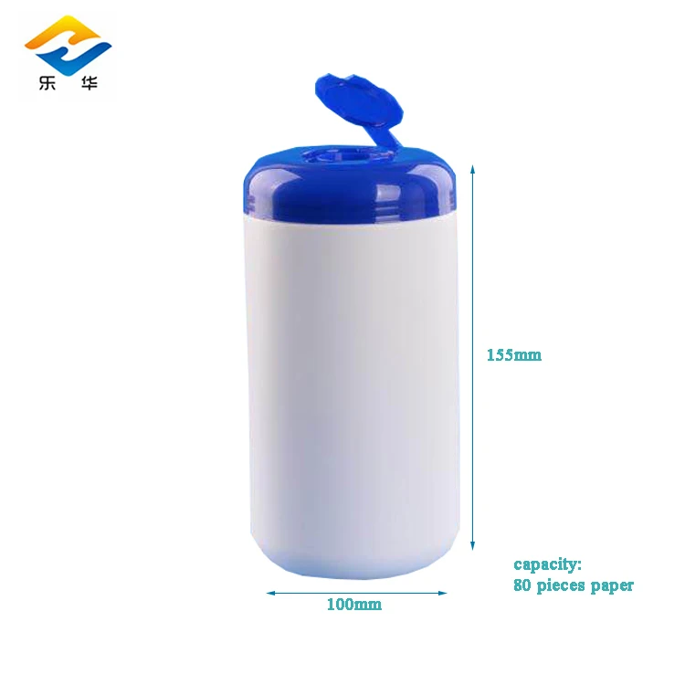 Manufacturer Wholesale HDPE Wet Wipes bottle Canister Wet towels bucket