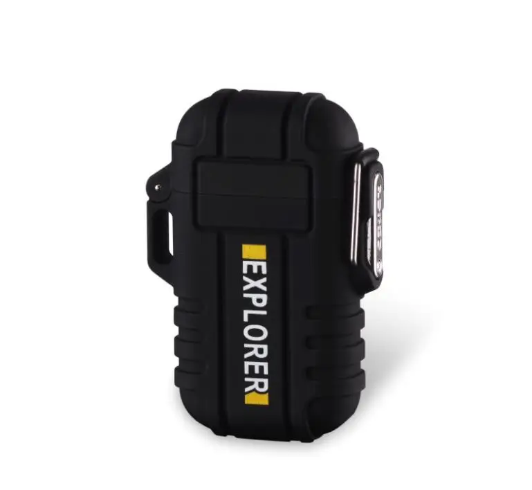 USB Rechargeable Waterproof Dual Arc Electric Lighter Outdoor c