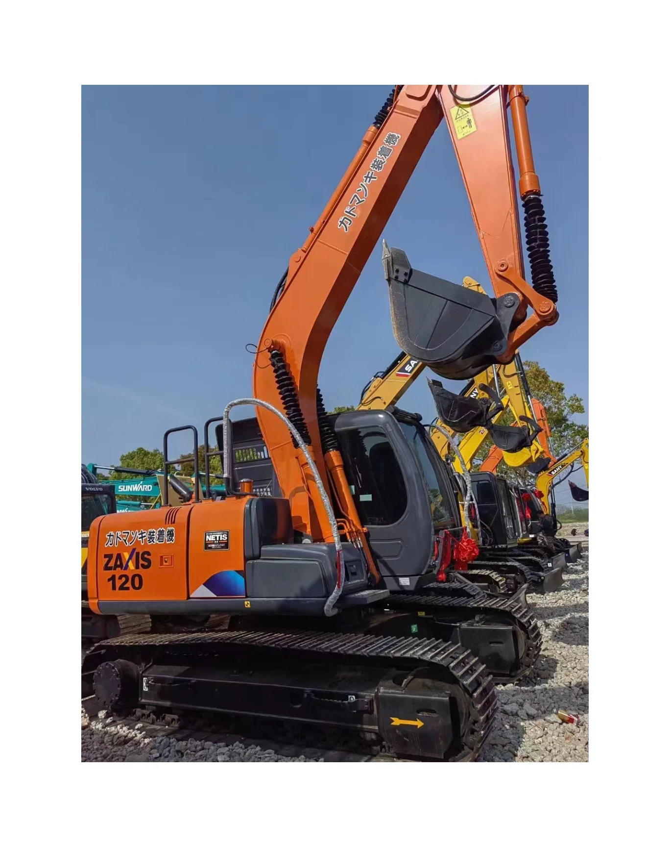 Low working hour used 12 ton excavators Hitachi Zaxis 120 ex120 crawler digger excavator with nice condition and low price